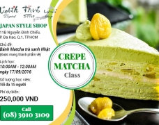 Thứ bảy này sao bạn không tham dự lớp học làm bánh Matcha nhỉ?