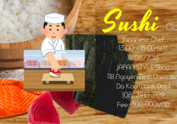 Thích thú với lớp học làm sushi 