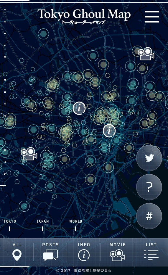 Tokyo Ghoul Map